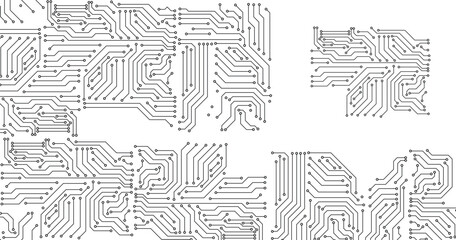 Electronic circuit board close up. Motherboard digital chip. High-tech technology background. 