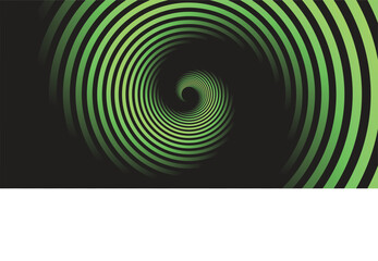 Abstract green wave on black design modern background vector illustration. eps10