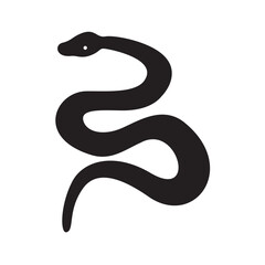 snake silhouette design. dangerous animal sign and symbol.
