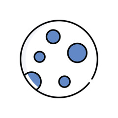 Moon  Vector icon