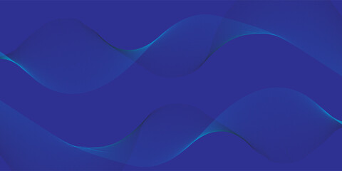 Dark abstract background with glowing wave. Shiny moving lines design element. Modern purple blue gradient flowing wave lines. Futuristic technology concept. modern ilustration