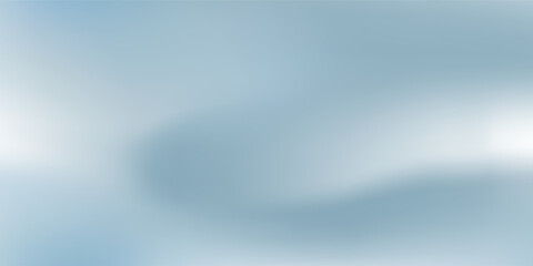 Panoramic abstract blue background for product presentation with sunlight and blurred simple modern abstract