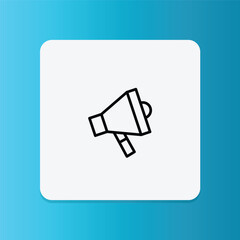 A loudspeaker for financial marketing or investment promotion.