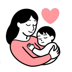 Love mother with a kid 