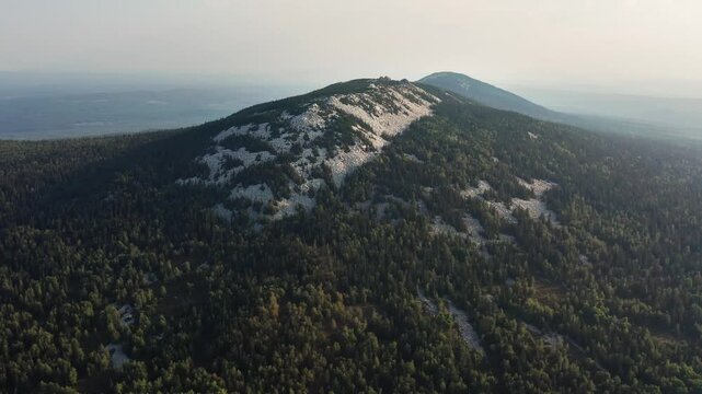 Southern Urals, Zyuratkul National Park: Zyuratkul Ridge. Aerial view.