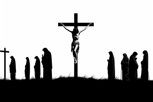Crucific silhouette clip art crucifix symbol person.