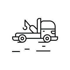 Tow Truck Icon vector stock illustration
