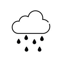 Rain Vector icon