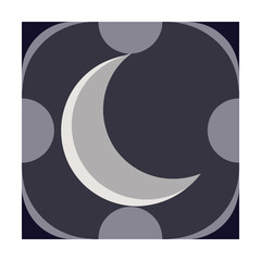 minimal crescent moon pattern 