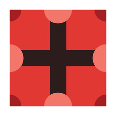 minimal plus sign pattern 