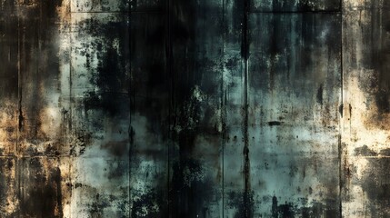 Fototapeta premium A textured, distressed concrete surface with dark, moody tones.