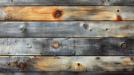 Obraz premium reclaimed pine knots and grain,