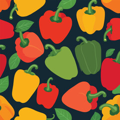 Bell Pepper Seamless Pattern