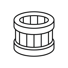 Car Filter Icon vector stock illustration