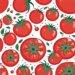 Seamless Tomato Leaf Pattern