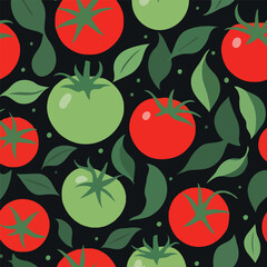 Tomato Variety Seamless Pattern