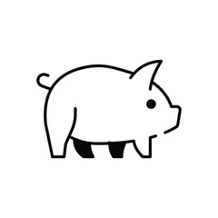 Pig  Vector icon