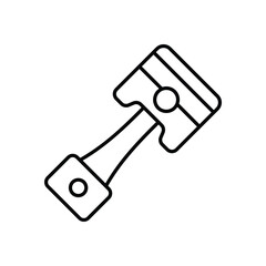 Car Piston Icon vector stock illustration