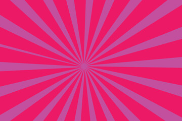 Pink sunburst pattern background set. Sunbeam backdrop with rays. Summer Banner. 