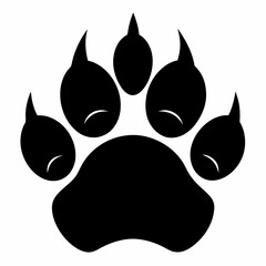 design a sharp clean black silhouette of a bear silhouette