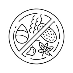 allergen icon, allergen vector illustration-simple illustration of allergen, perfect for allergen logos and icons