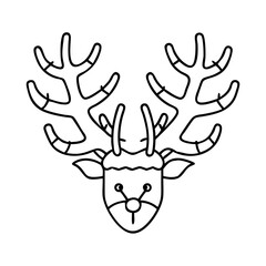 antler icon, antler vector illustration-simple illustration of antler, perfect for antler logos and icons