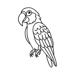 ara parrot icon, ara parrot vector illustration-simple illustration of ara parrot, perfect for ara parrot logos and icons