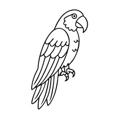 ara parrot icon, ara parrot vector illustration-simple illustration of ara parrot, perfect for ara parrot logos and icons