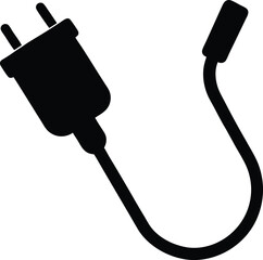 electric plug on white background