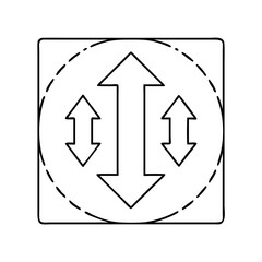 arrow icon, arrow vector illustration-simple illustration of arrow, perfect for arrow logos and icons