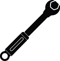 vector illustration of a wrench