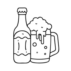 beer icon, beer vector illustration-simple illustration of beer, perfect for beer logos and icons