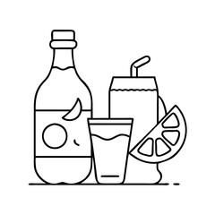 beverage icon, beverage vector illustration-simple illustration of beverage, perfect for beverage logos and icons