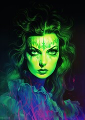 A witch light art photography.