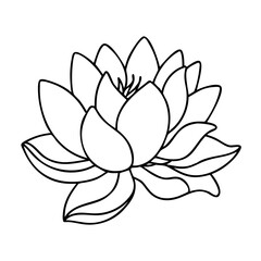 blossom lotus icon, blossom lotus vector illustration-simple illustration of blossom lotus, perfect for blossom lotus logos and icons