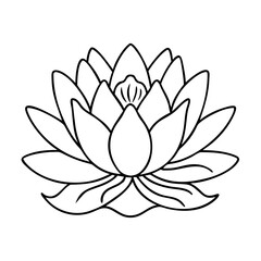 blossom lotus icon, blossom lotus vector illustration-simple illustration of blossom lotus, perfect for blossom lotus logos and icons