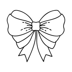 bow icon, bow vector illustration-simple illustration of bow, perfect for bow logos and icons