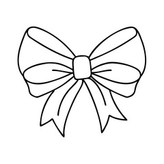 bow icon, bow vector illustration-simple illustration of bow, perfect for bow logos and icons