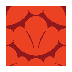 simple shell shapes pattern 