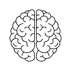 brain logo icon, brain logo vector illustration-simple illustration of brain logo, perfect for brain logo logos and icons