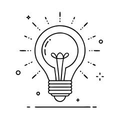 bulb light icon, bulb light vector illustration-simple illustration of bulb light, perfect for bulb light logos and icons