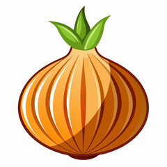 Onion isolated  on white background 