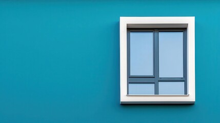 Fullwall stainless steel window grid with geometric divisions, highclarity glass, and industrialmodern minimalism