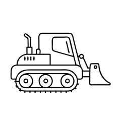 bulldozer icon, bulldozer vector illustration-simple illustration of bulldozer, perfect for bulldozer logos and icons