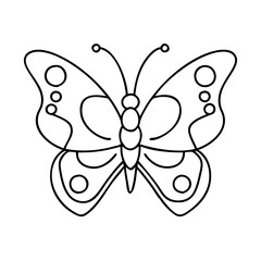 butterfly icon, butterfly vector illustration-simple illustration of butterfly, perfect for butterfly logos and icons