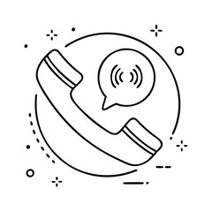 call icon, call vector illustration-simple illustration of call, perfect for call logos and icons