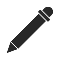 Pencil Icon Silhouette Vector Design