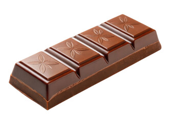 delicious chocolate bar with intricate designs is falling gracefully
