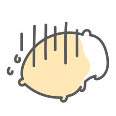 がっくりうなだれているゴールデンハムスター