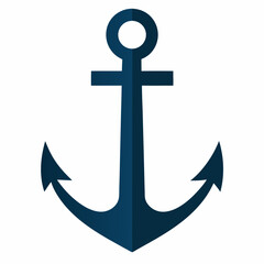 Anchor silhouette vector illustration